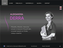 Tablet Screenshot of aleksandra-derra.eu